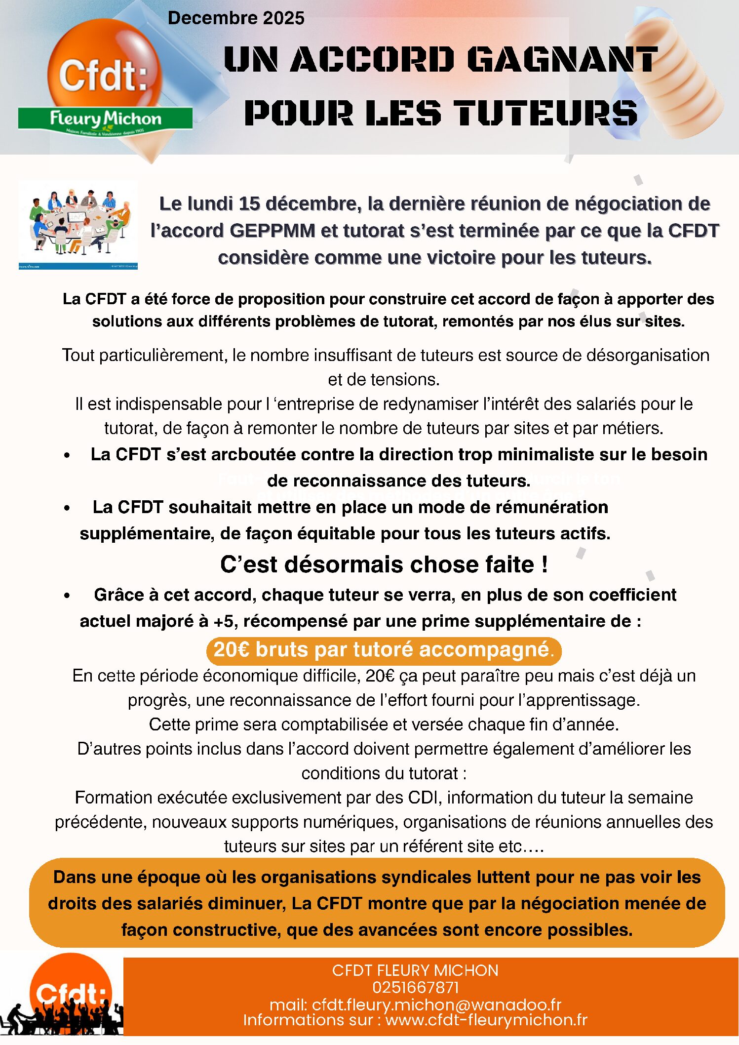 Affichage Accord TUTORAT 2025